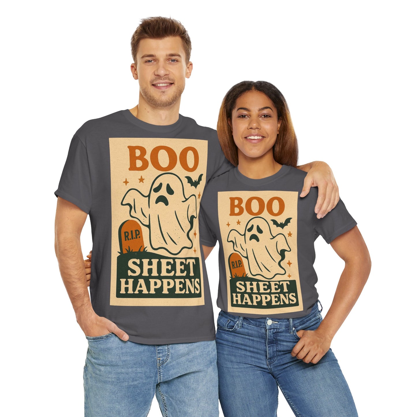Boo Sheet Happens Adult Unisex Tee