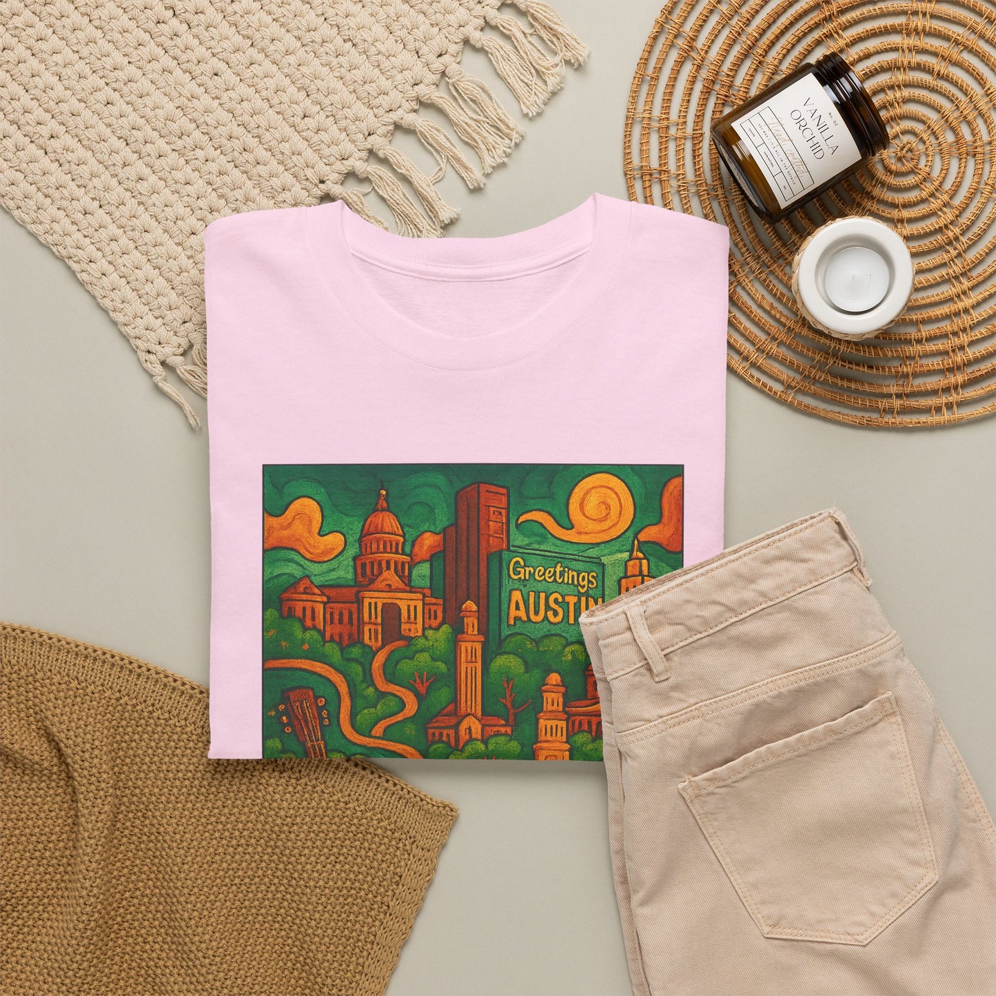 Adult Unisex Austin Surreal Graphic Tee (North America Customers)
