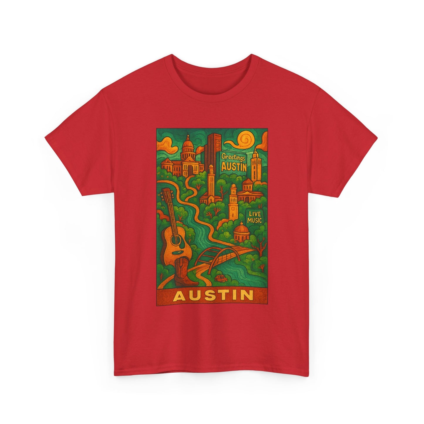 Adult Unisex Austin Surreal Graphic Tee (North America Customers)