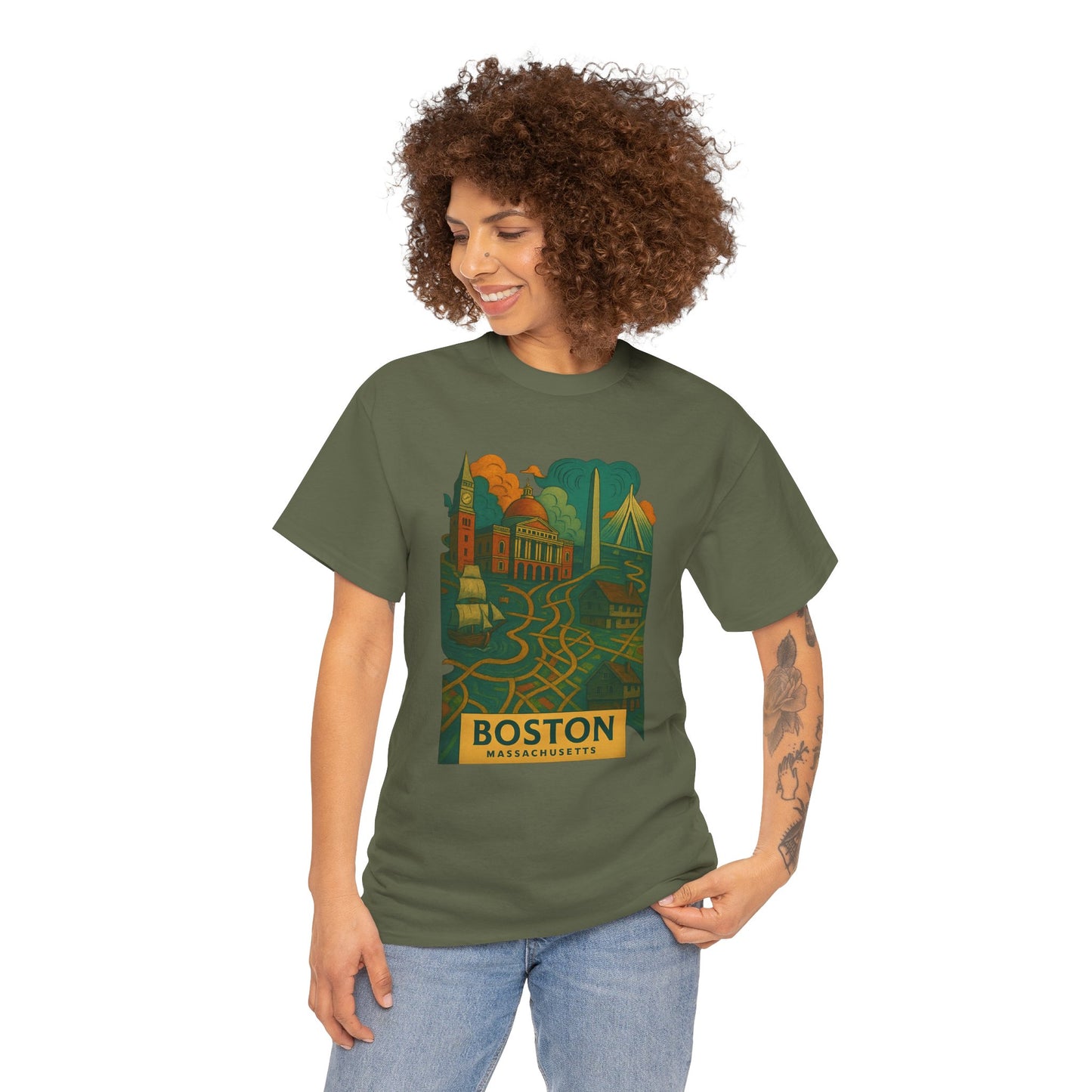 Adult Unisex Boston Surreal Tee (North America Customers)
