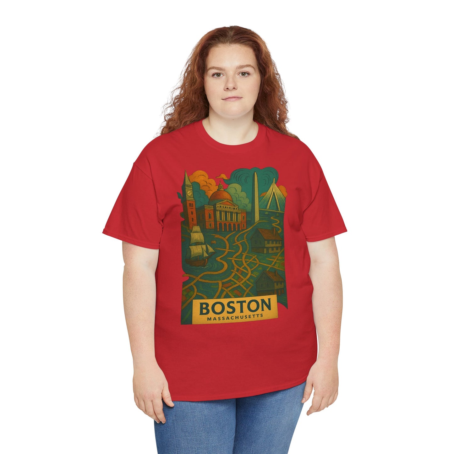 Adult Unisex Boston Surreal Tee
