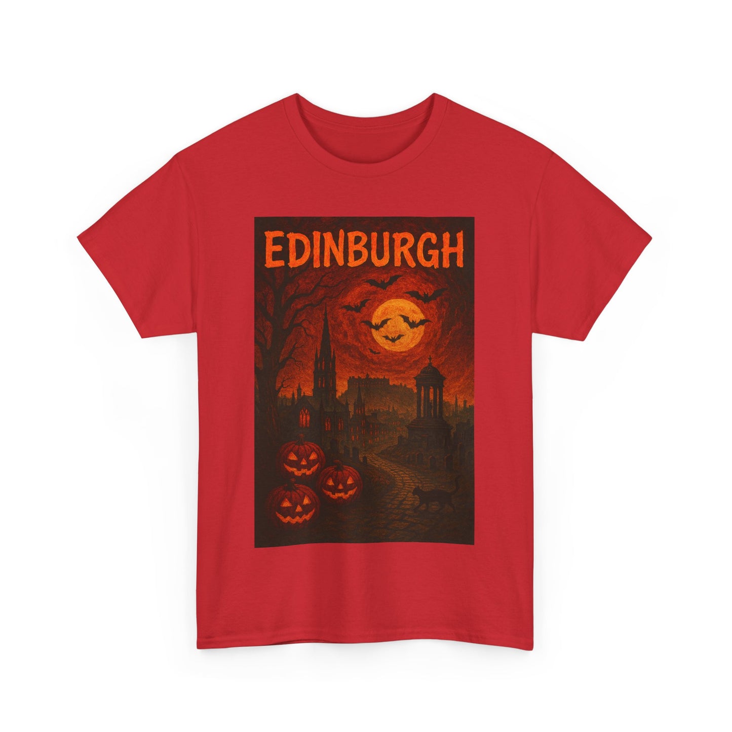 Adult Unisex Surreal Halloween Edinburgh Tee,
