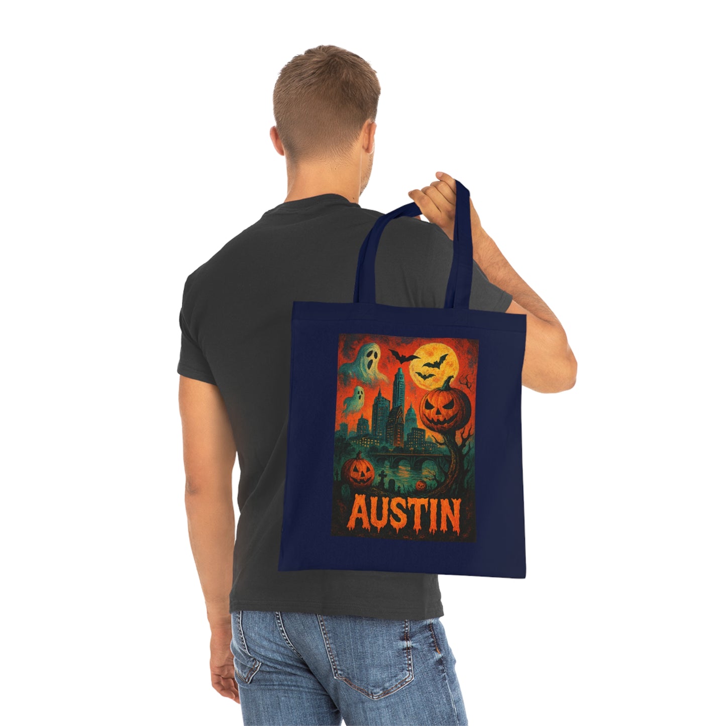 Surreal Halloween Austin Tote Bag