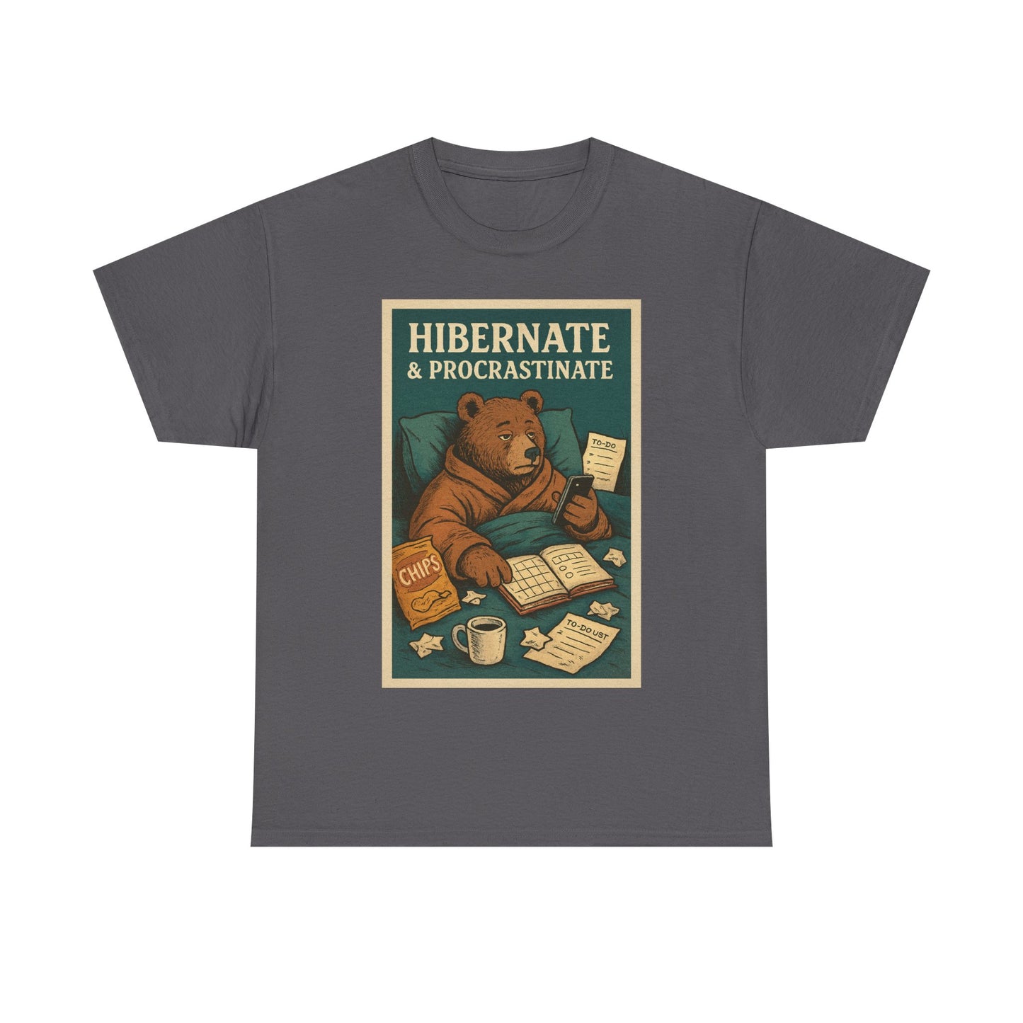 Men's Hibernate & Procrastinate Bear Tee