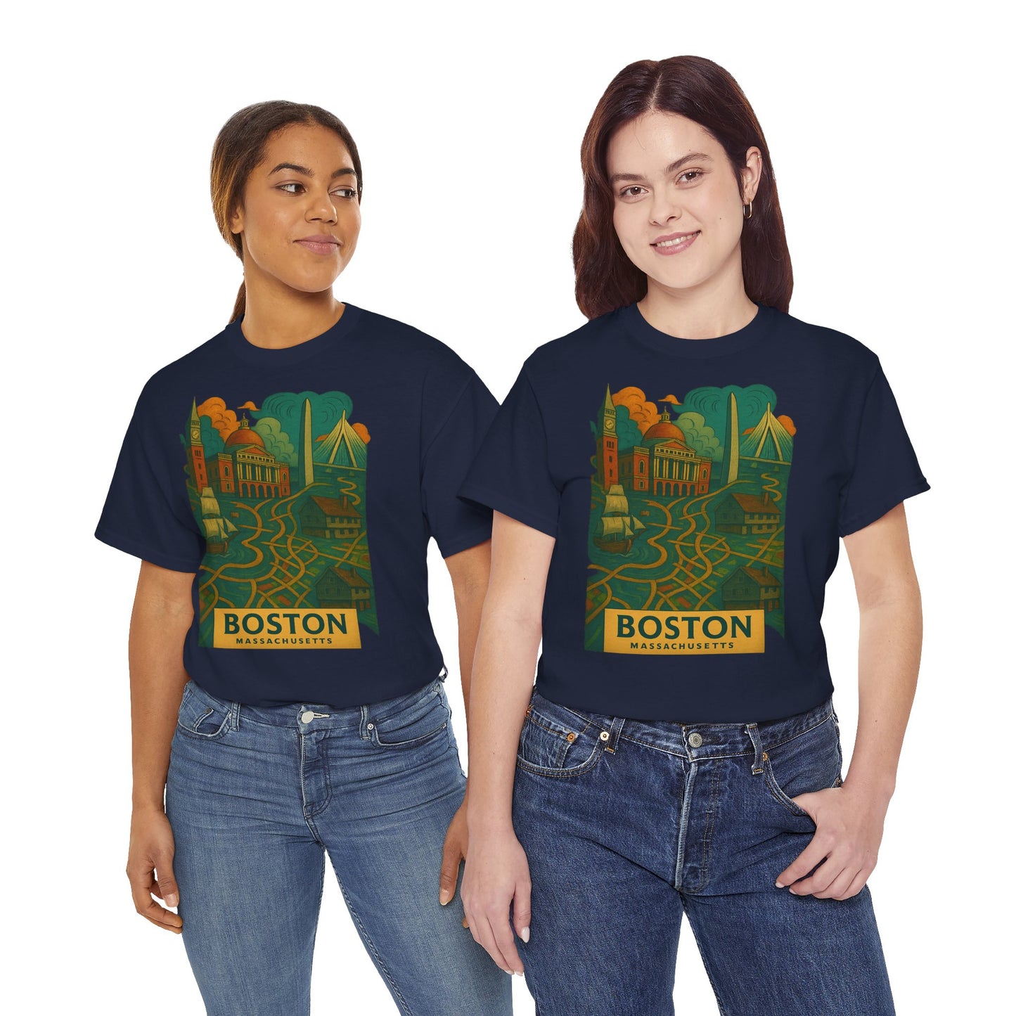 Adult Unisex Boston Surreal Tee