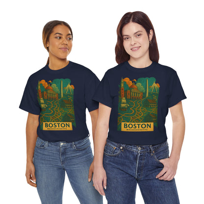 Adult Unisex Boston Surreal Tee