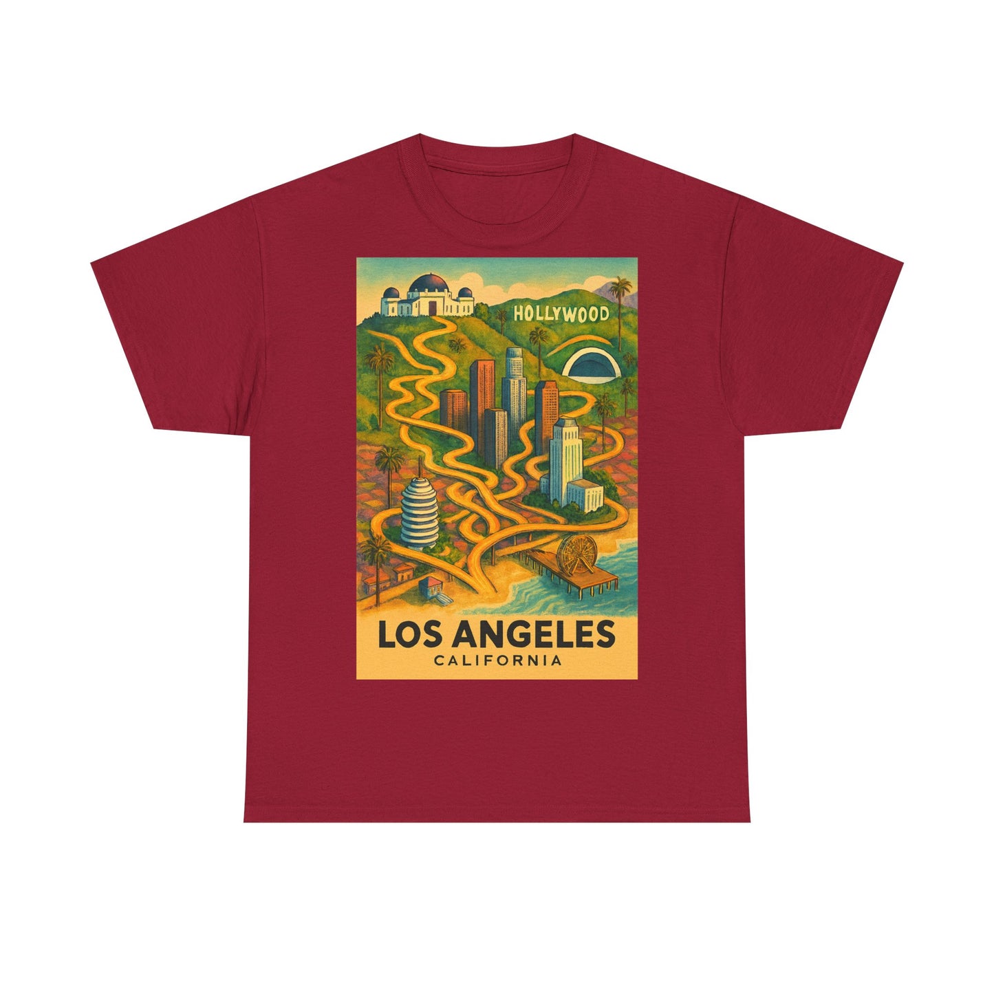Adult Unisex Surreal Vintage Los Angeles Tee