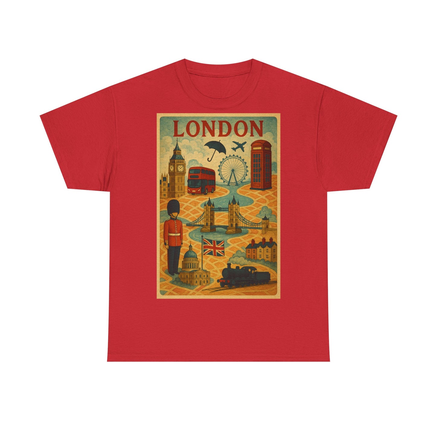 Adult Unisex Surreal London City Graphic Tee