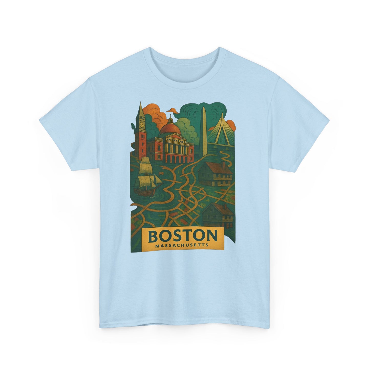 Adult Unisex Boston Surreal Tee