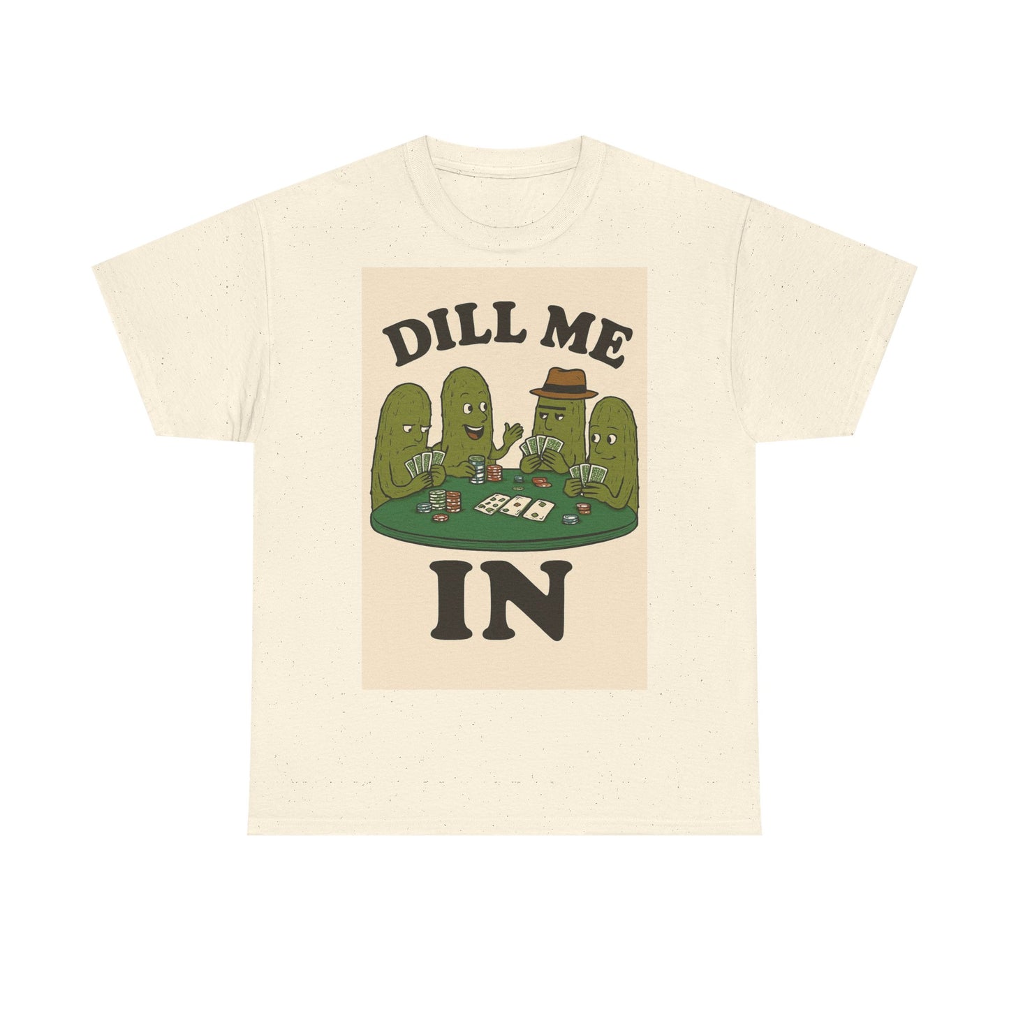 Dills Playing Poker Adult Unisex Tee