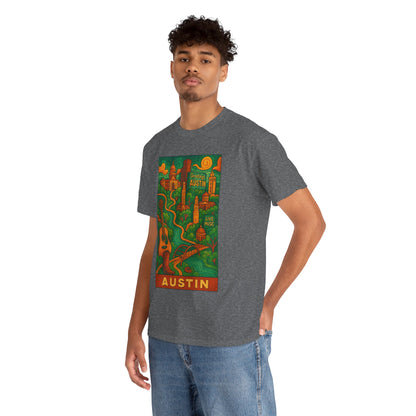 Adult Unisex Austin Surreal Graphic Tee (North America Customers)