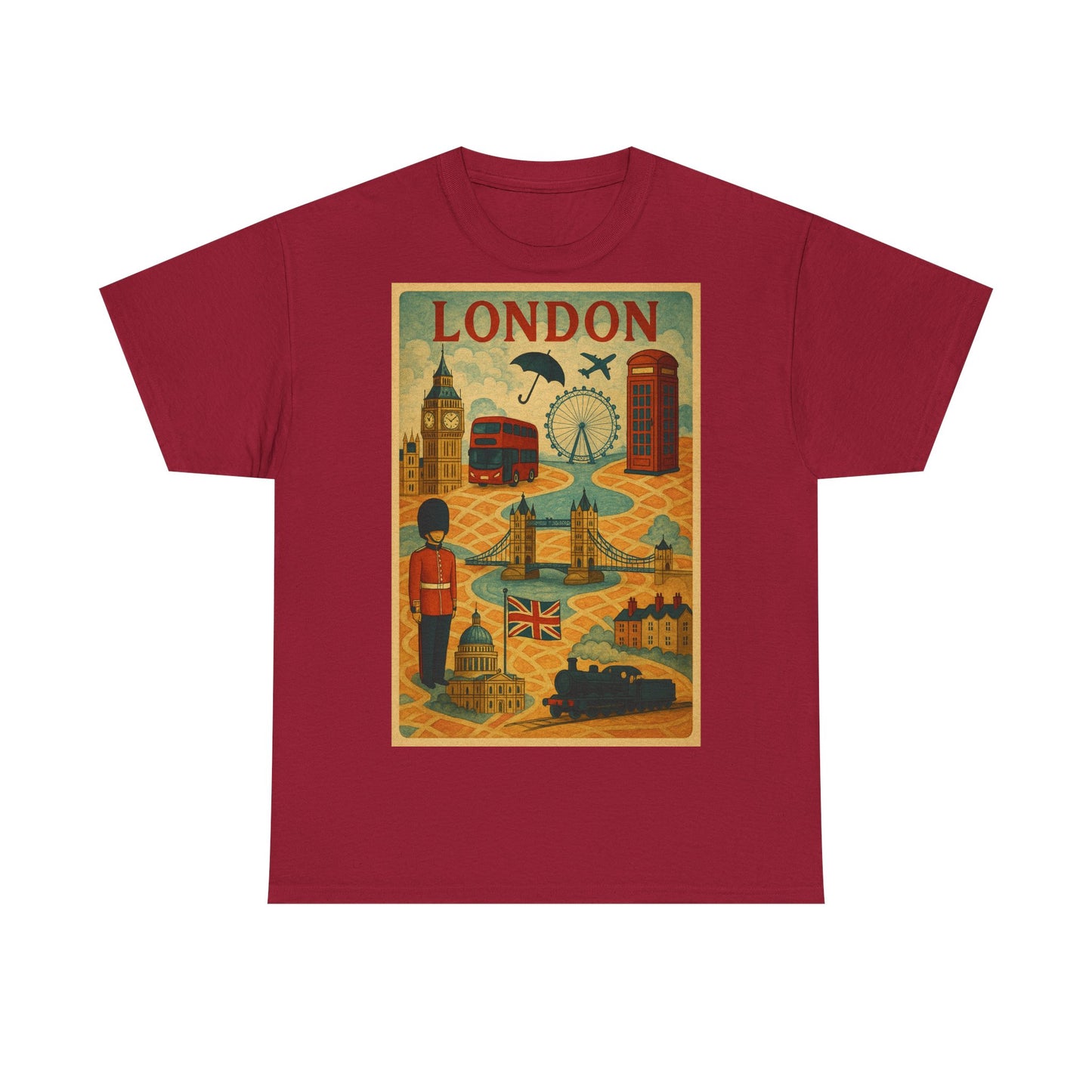 Adult Unisex Surreal London City Graphic Tee