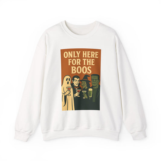 Adult's Unisex Only Here For The Boos Sweatshirt Crewneck