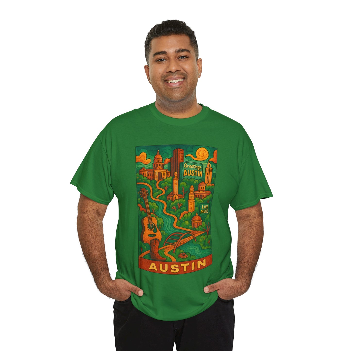Adult Unisex Austin Surreal Graphic Tee (North America Customers)