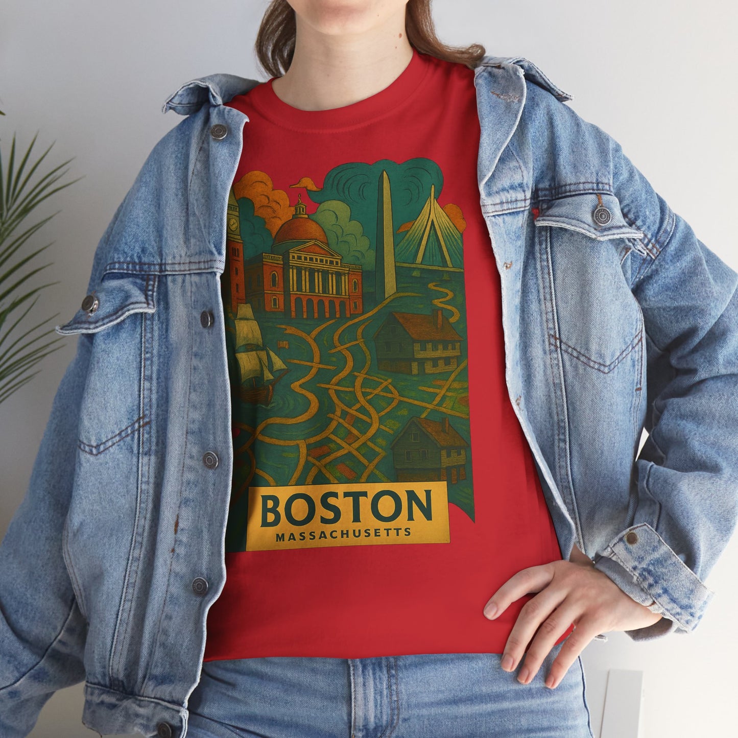 Adult Unisex Boston Surreal Tee