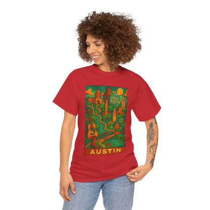 Adult Unisex Austin Surreal Graphic Tee (North America Customers)