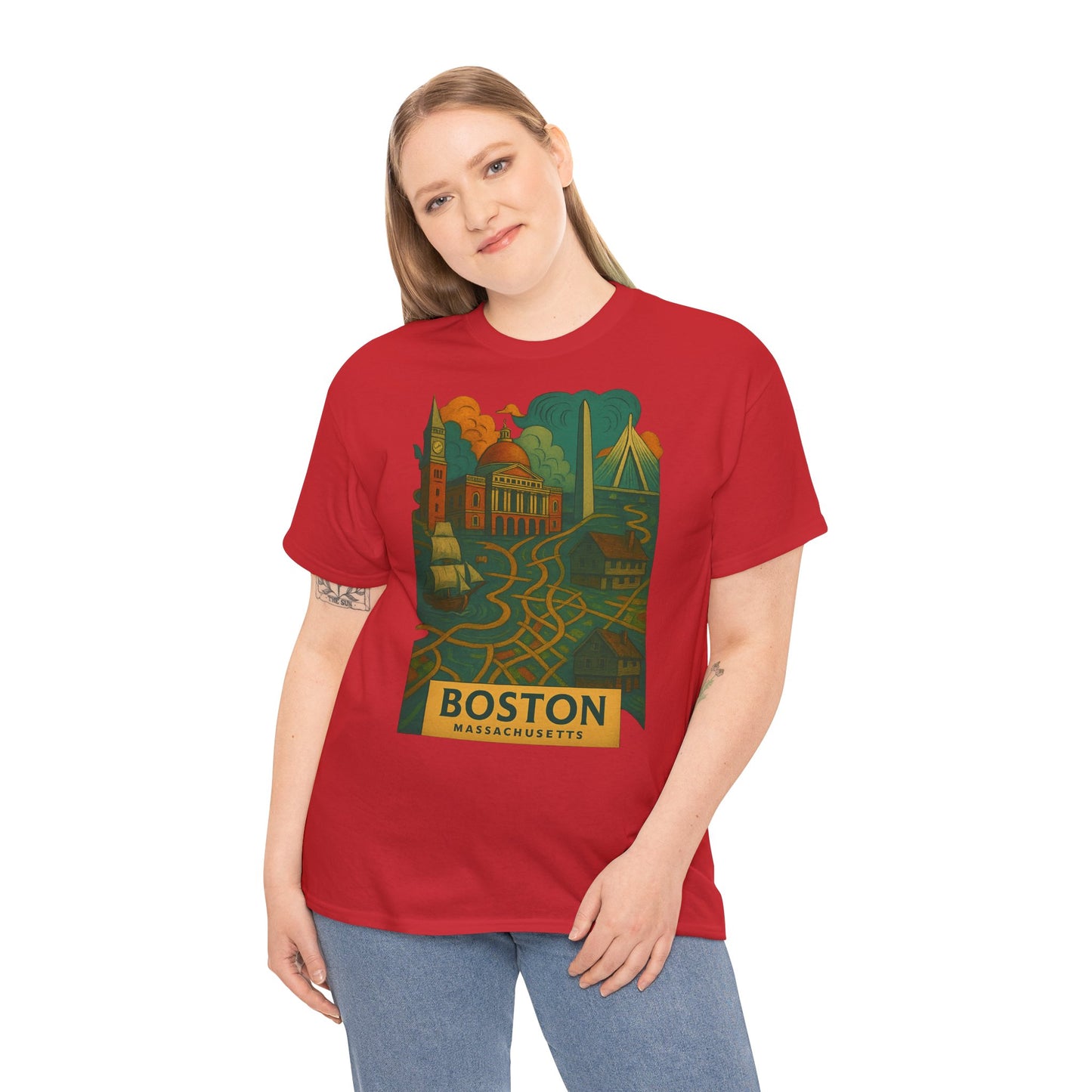 Adult Unisex Boston Surreal Tee