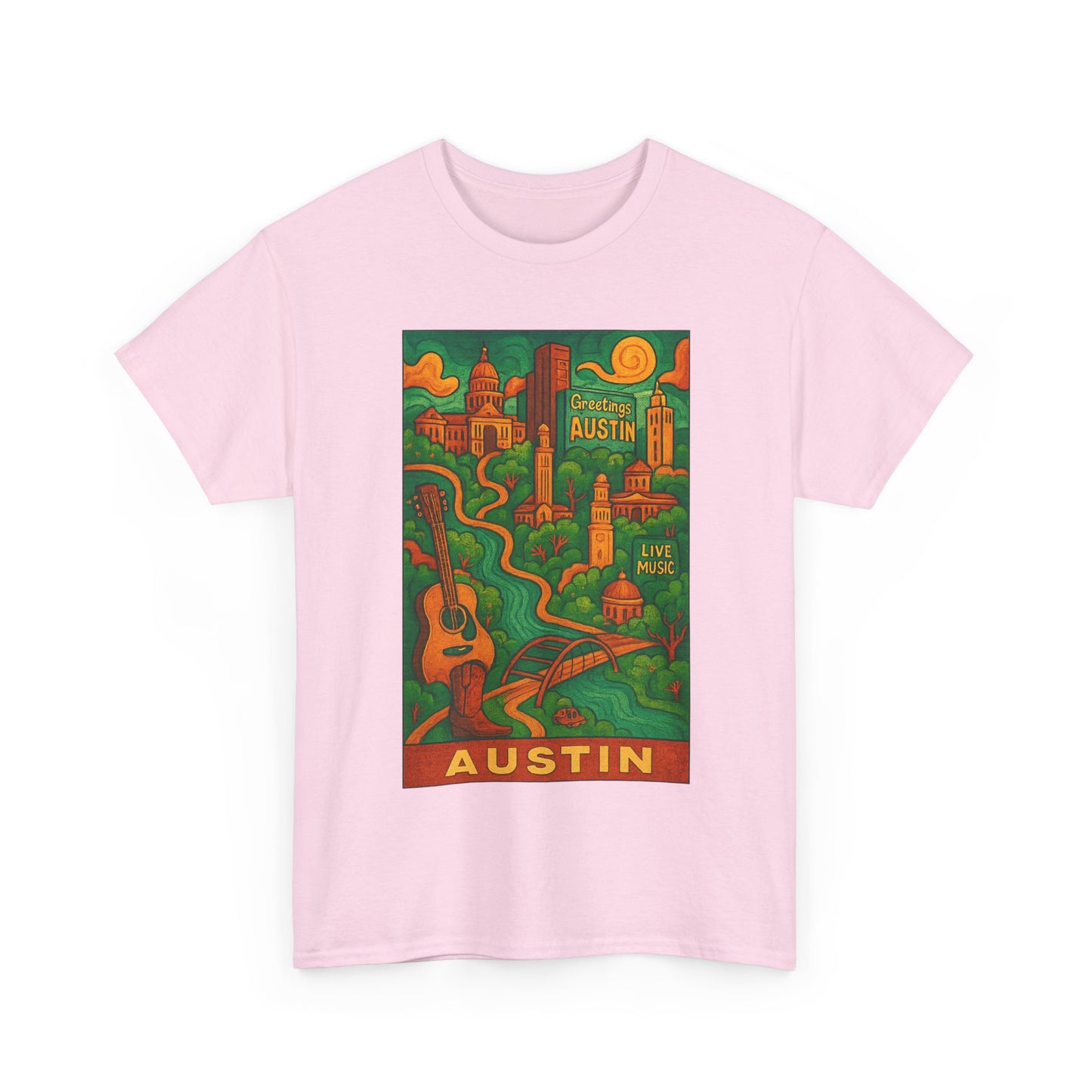 Adult Unisex Austin Surreal Graphic Tee (North America Customers)