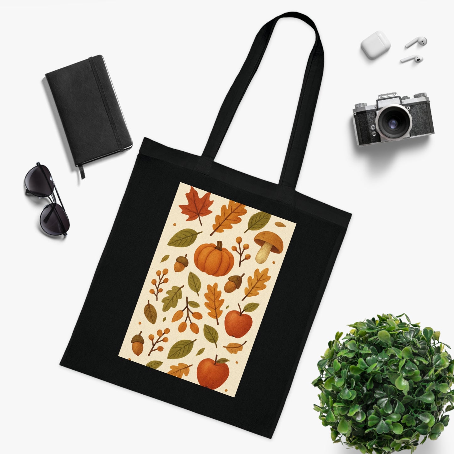 Autumn Harvest Cotton Tote Bag