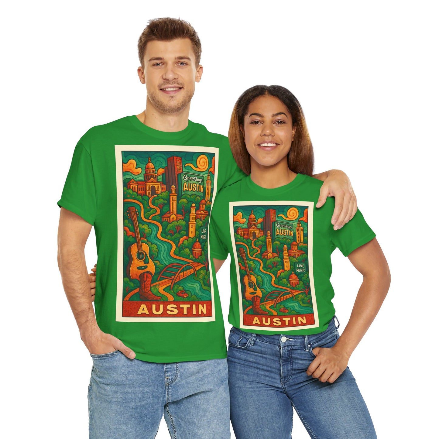 Adult Unisex Austin Surreal Graphic Tee
