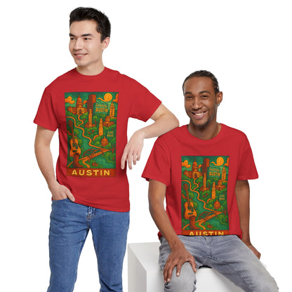 Adult Unisex Austin Surreal Graphic Tee (North America Customers)