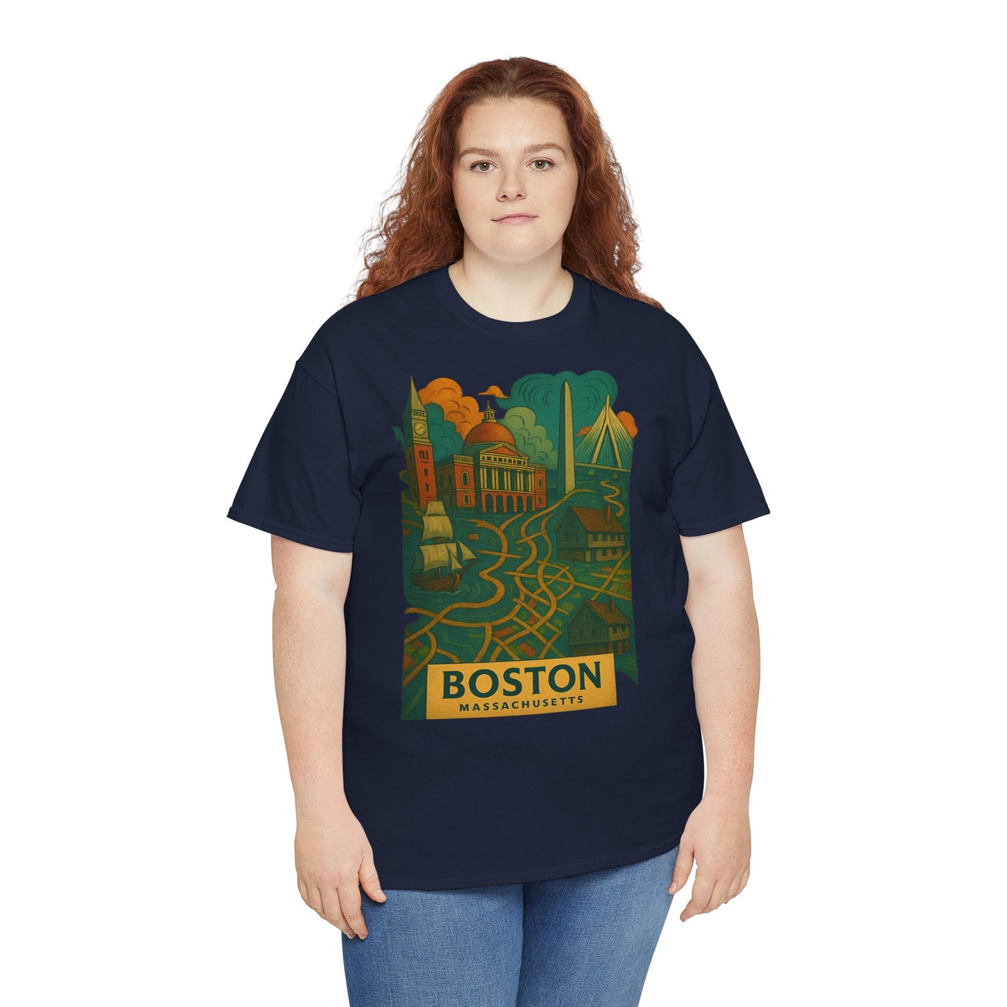 Adult Unisex Boston Surreal Tee