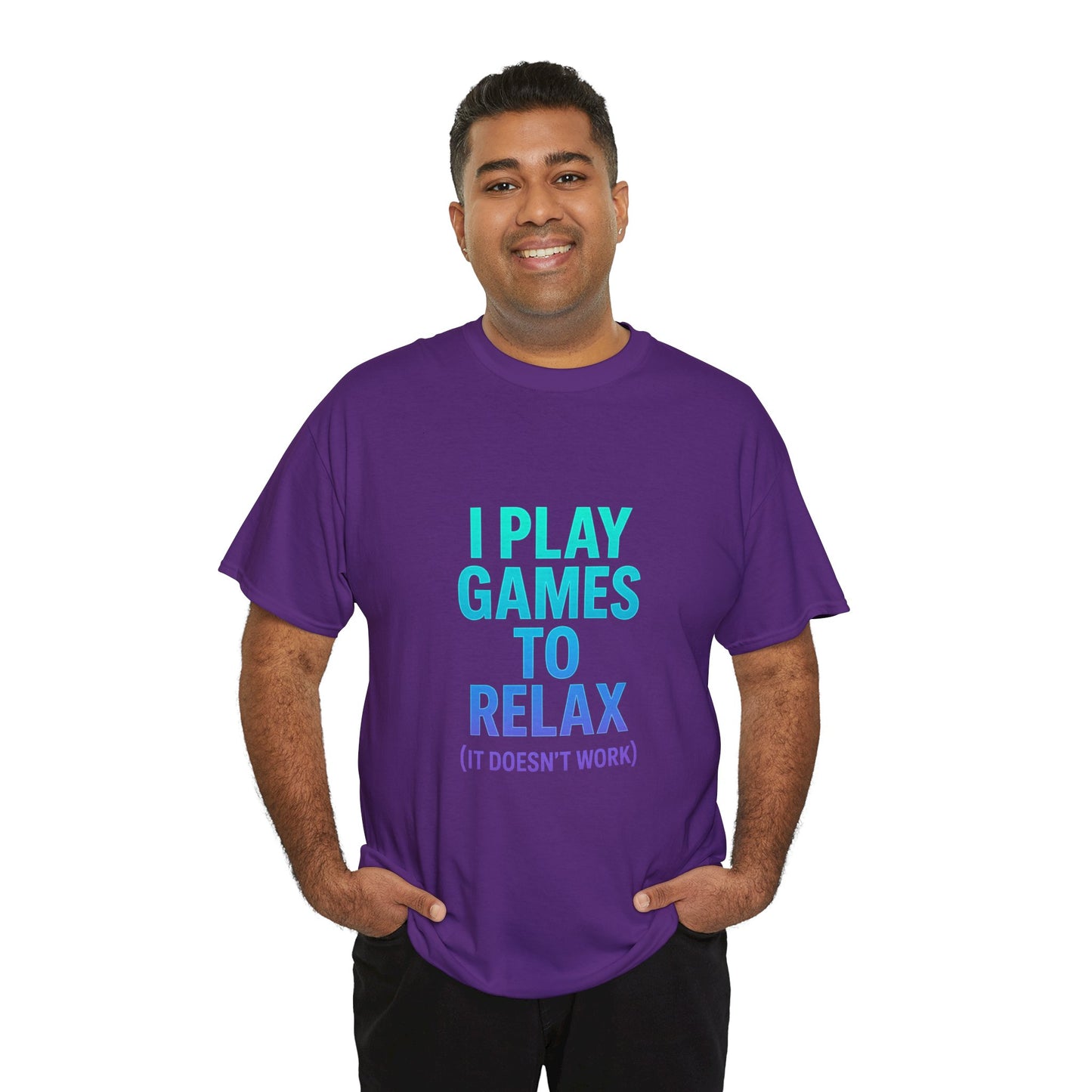 Relaxing Gamer T‑Shirt – "I Play Games to Relax (It Doesn't Work)"
