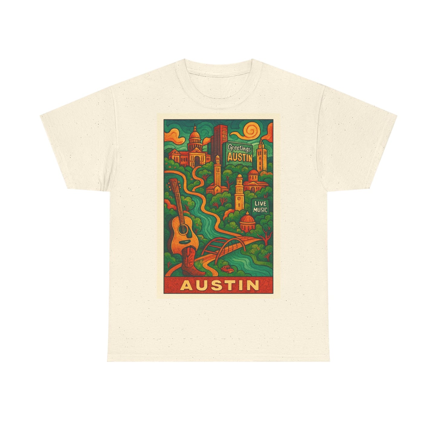 Adult Unisex Austin Surreal Graphic Tee