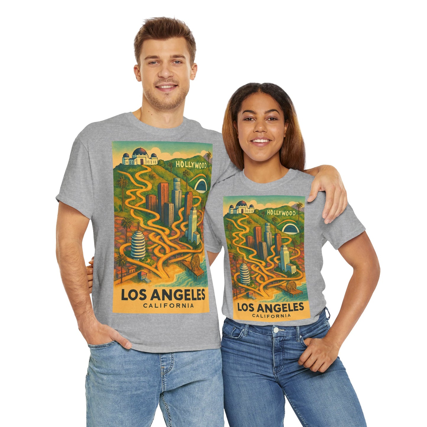 Adult Unisex Surreal Vintage Los Angeles Tee