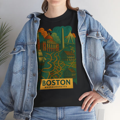 Adult Unisex Boston Surreal Tee