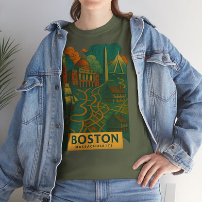 Adult Unisex Boston Surreal Tee