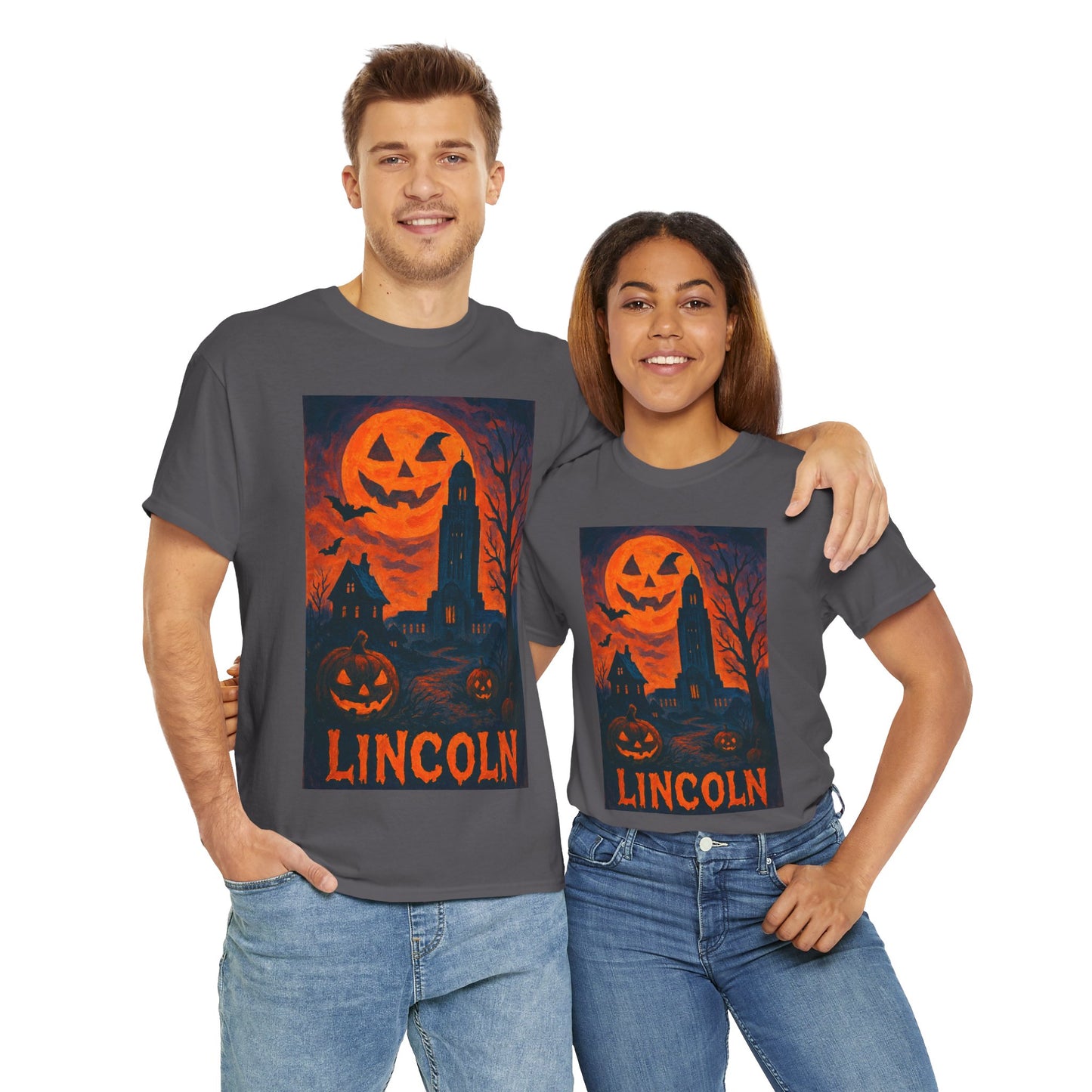 Adult Unisex Surreal Halloween Lincoln Tee