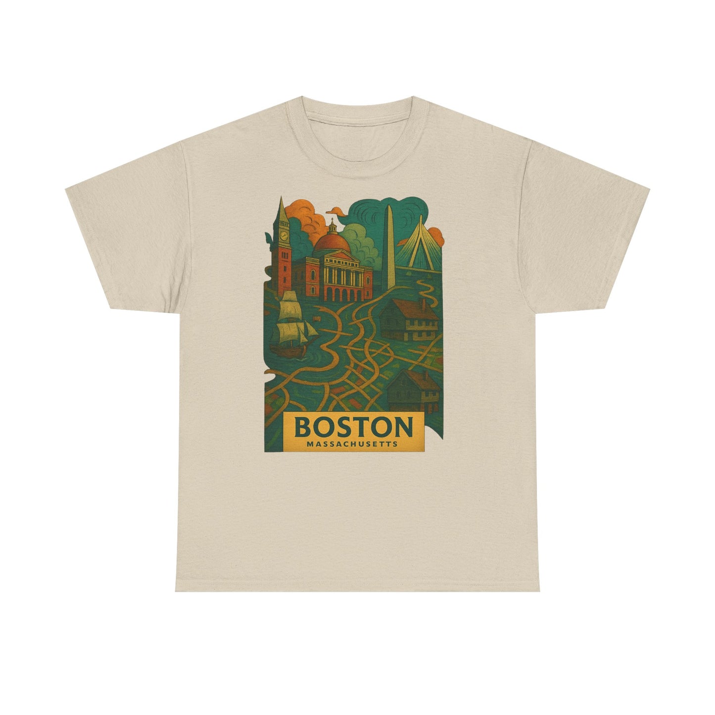 Adult Unisex Boston Surreal Tee