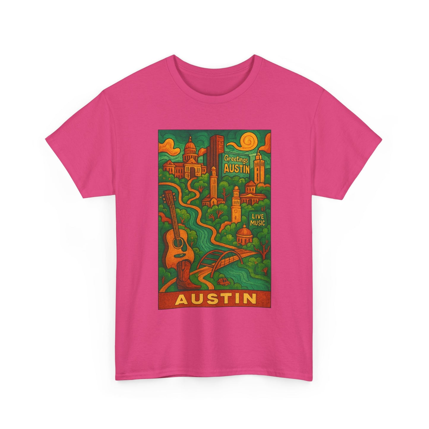 Adult Unisex Austin Surreal Graphic Tee (North America Customers)