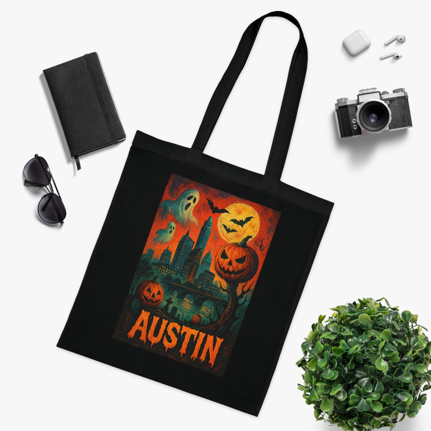 Surreal Halloween Austin Tote Bag