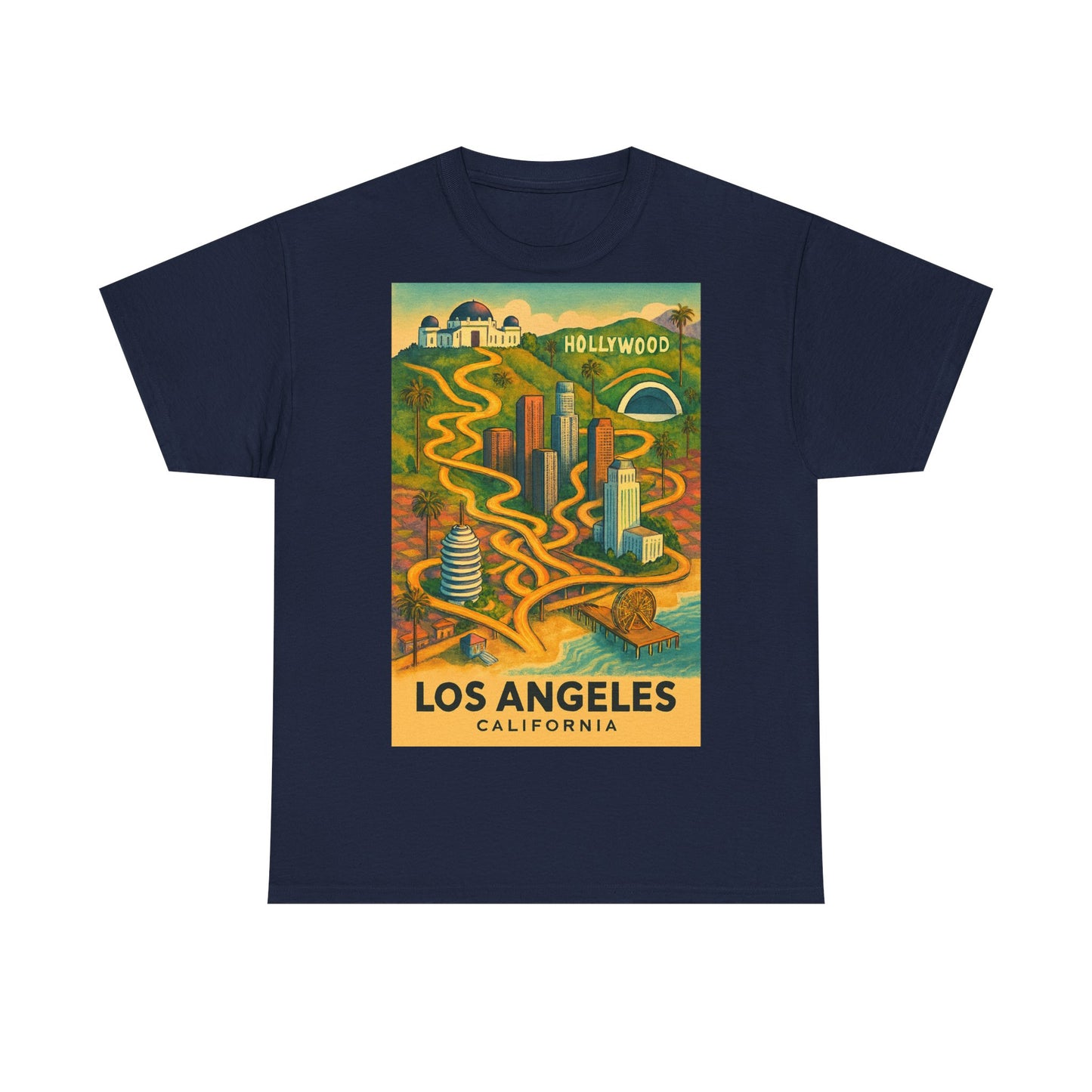 Adult Unisex Surreal Vintage Los Angeles Tee