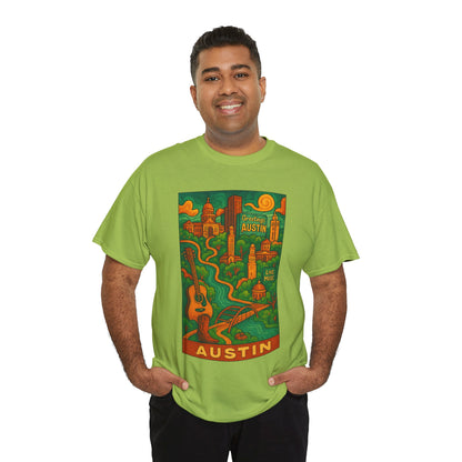Adult Unisex Austin Surreal Graphic Tee (North America Customers)