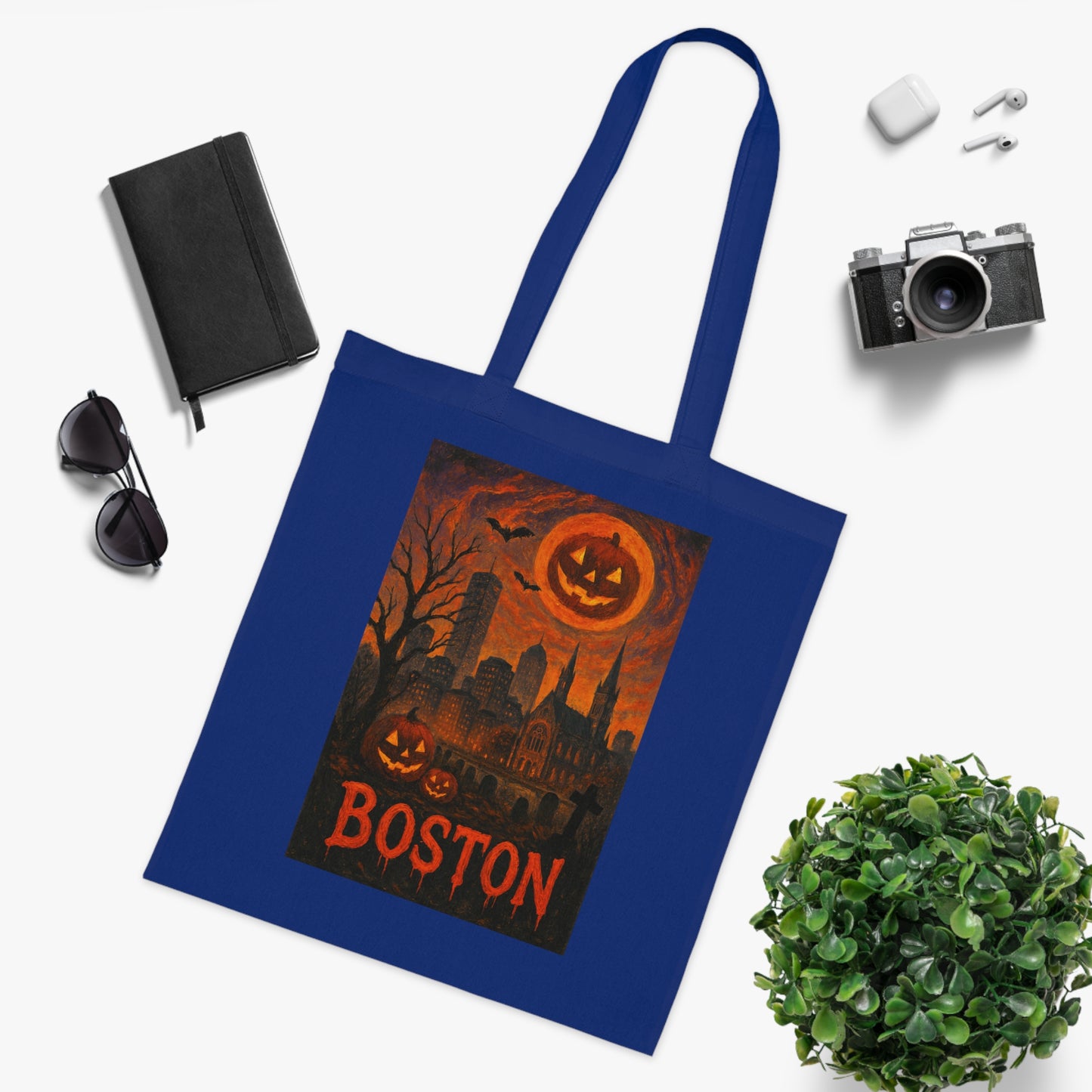 Surreal Halloween Boston Tote