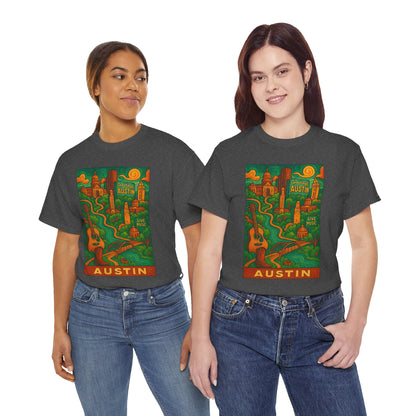 Adult Unisex Austin Surreal Graphic Tee (North America Customers)