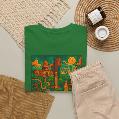Adult Unisex Austin Surreal Graphic Tee (North America Customers)