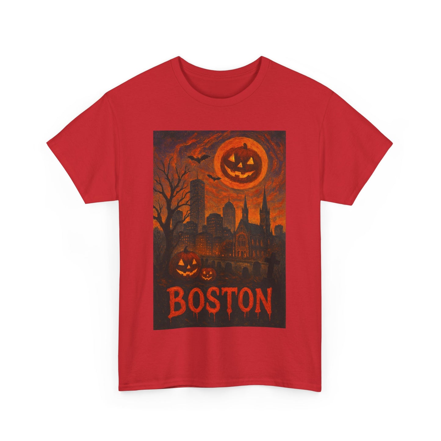 Adult Unisex Surreal Halloween Boston Tee