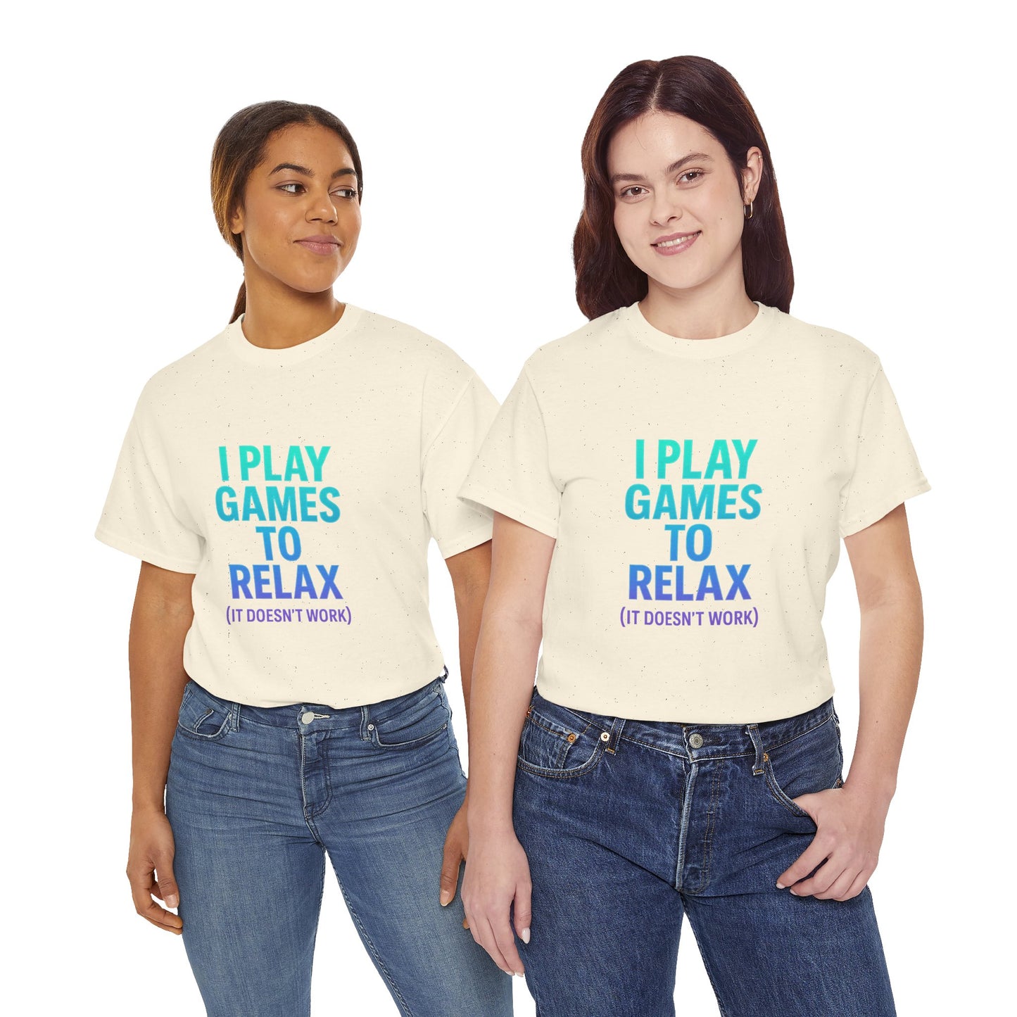Relaxing Gamer T‑Shirt – "I Play Games to Relax (It Doesn't Work)"