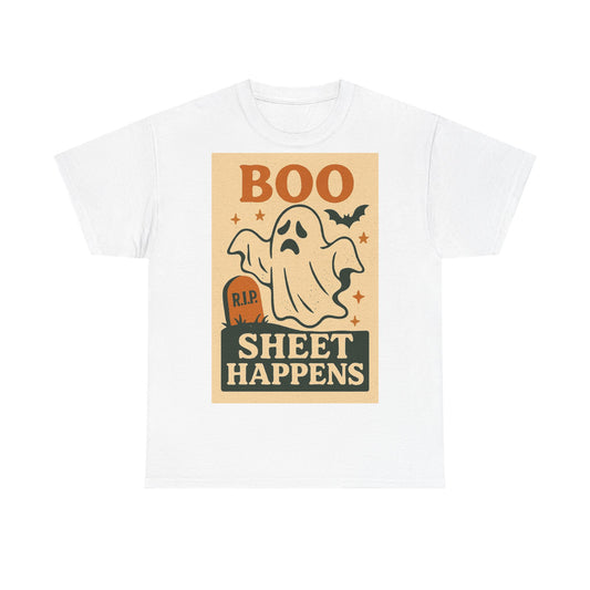 Boo Sheet Happens Adult Unisex Tee