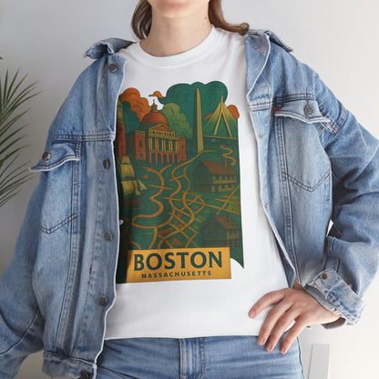 Adult Unisex Boston Surreal Tee