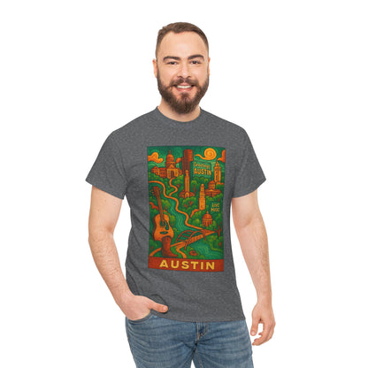 Adult Unisex Austin Surreal Graphic Tee (North America Customers)