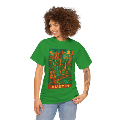 Adult Unisex Austin Surreal Graphic Tee (North America Customers)