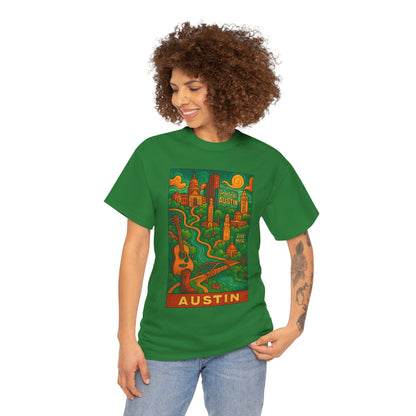 Adult Unisex Austin Surreal Graphic Tee (North America Customers)