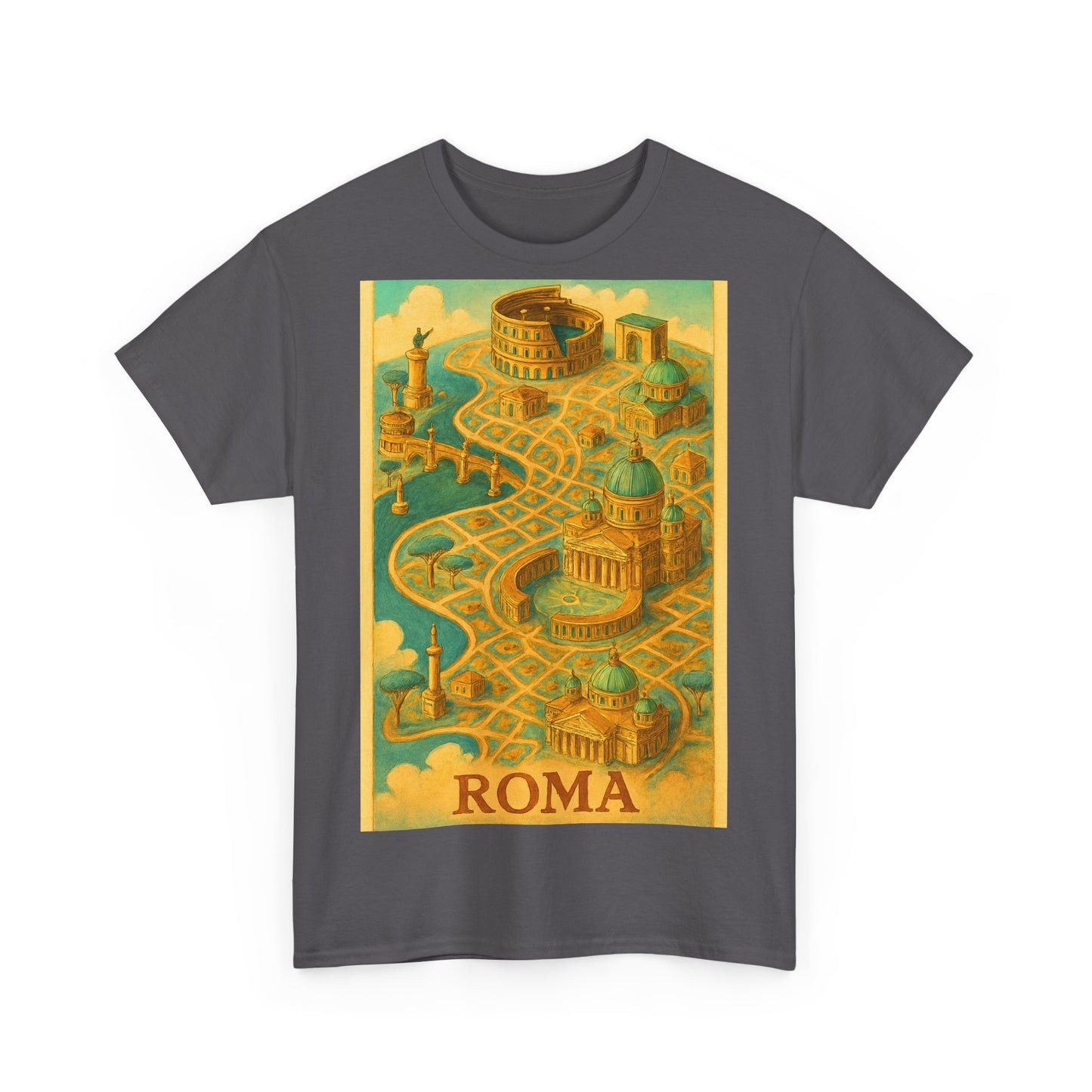 Adult Unisex Surreal Vintage Roma Map Tee
