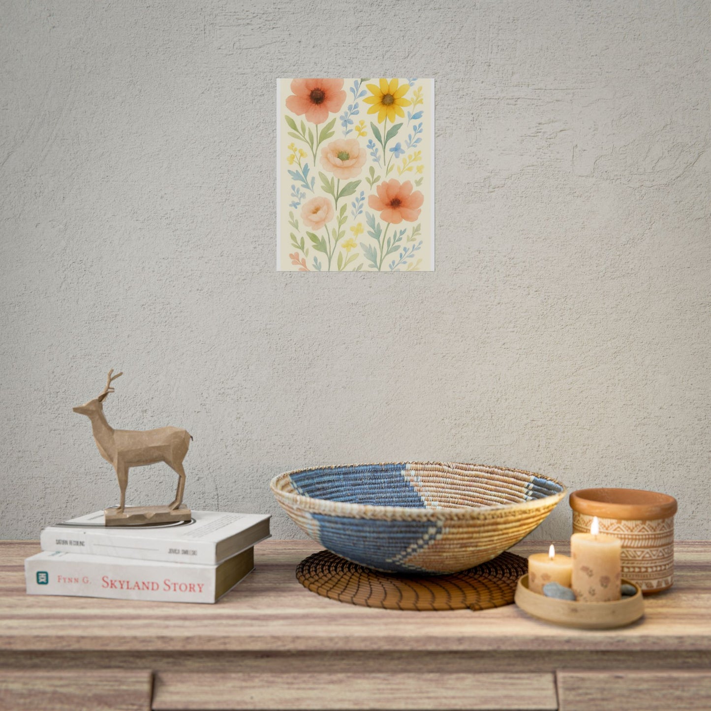Vintage Watercolour Floral Art