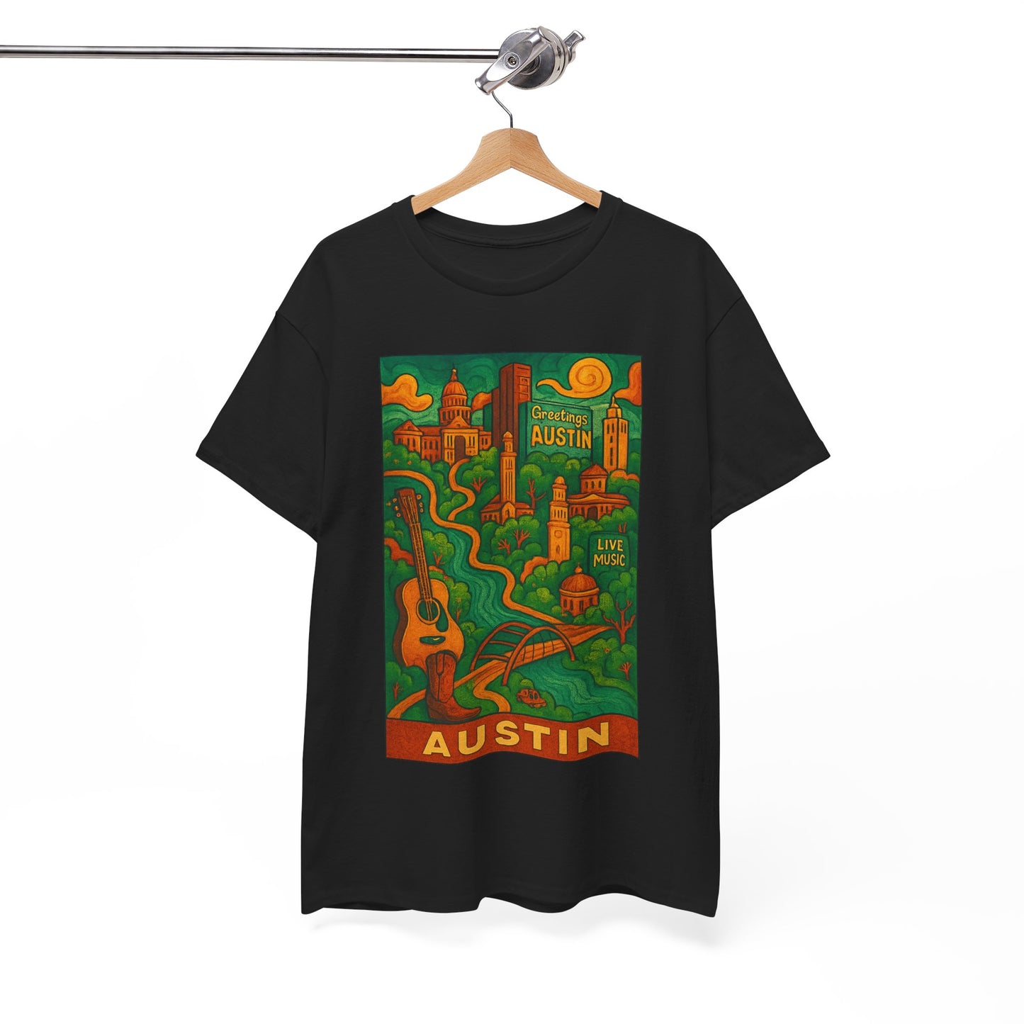 Adult Unisex Austin Surreal Graphic Tee (North America Customers)